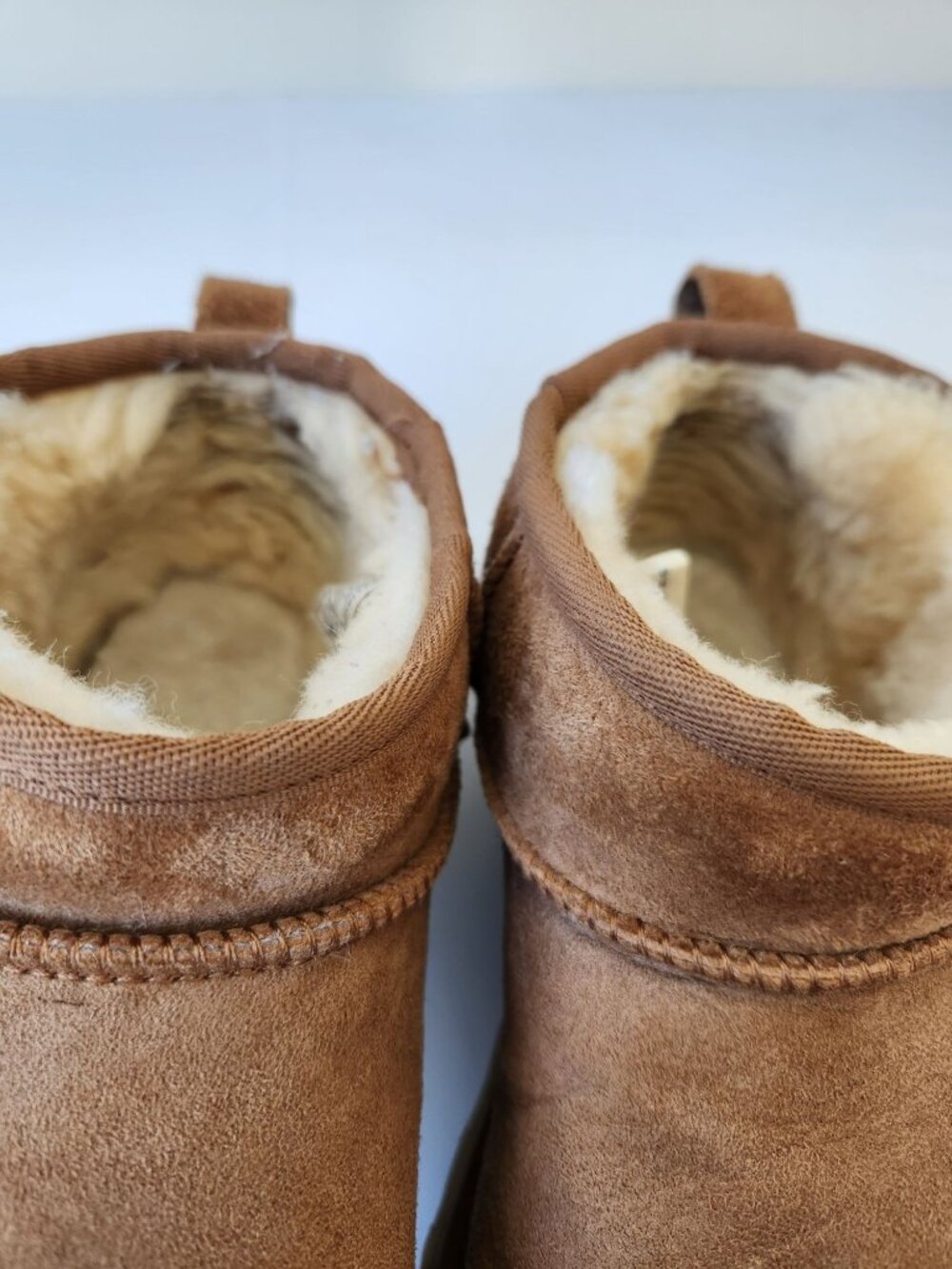 UGG Classic Ultra Mini Ankle Boots Chestnut Comfy Cozy Cabincore Casual Camping - Picture 7 of 11